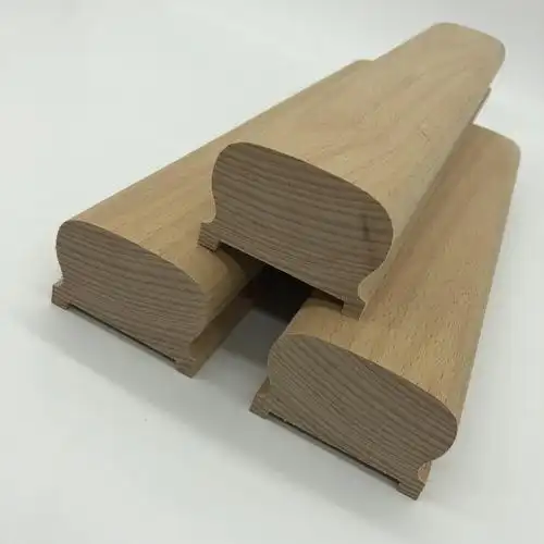 厂家直销实木楼梯扶手 榉木扶手 加工定制直线式楼梯栏杆木扶手