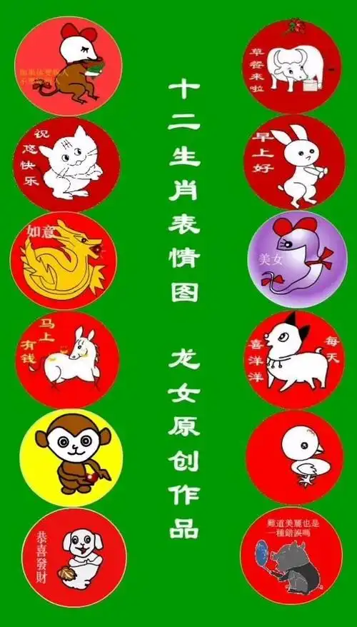十二生肖表情图