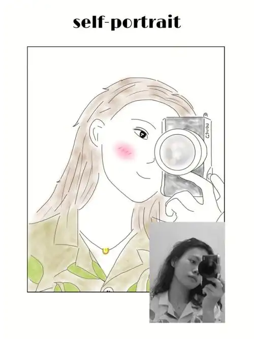 如何快速给自己画个自画像