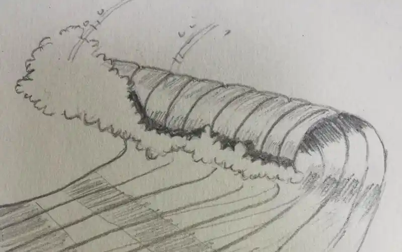 【素描】波浪_哔哩哔哩 (゜-゜)つロ 干杯~-bilibili