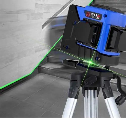 德力莱红外线水平仪12线绿光墙地一体高精度8线自动打线砌墙激光平水