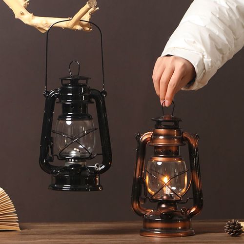 80年代老物件八十怀旧复古马灯老式手提煤油灯马灯复古装饰品摆件
