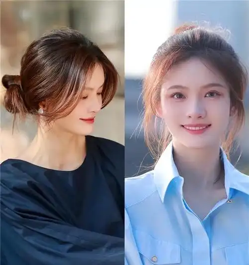 适合圆脸的发型扎法无刘海,既洋气又显脸小,最适合圆脸的4款扎发,你