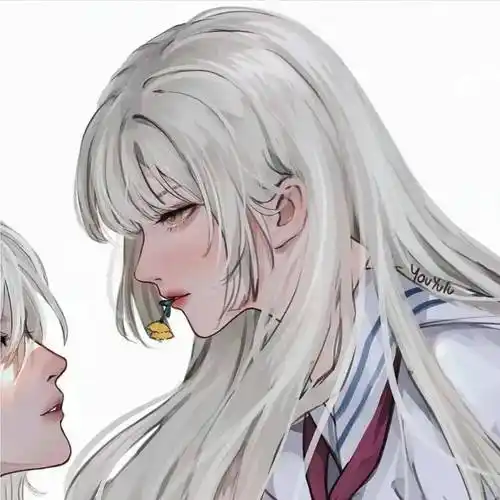 动漫情头丨美到极致的神仙情侣头像_wi-fi_图片_字体