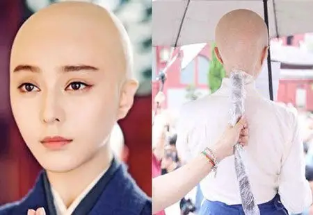 图范冰冰光头图片造型曝光真是美到逆天了