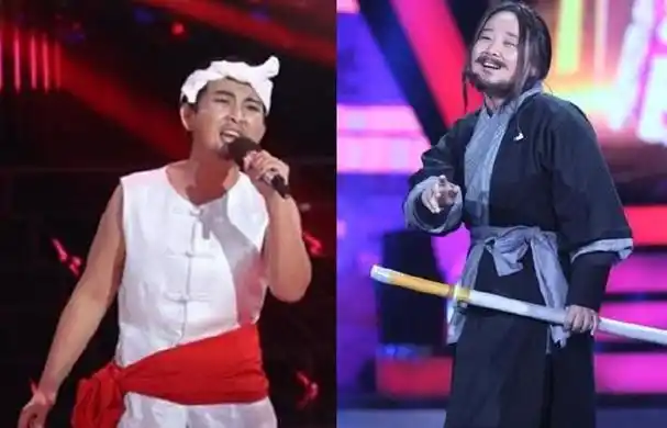 她包起头巾模仿阿宝,帅气模仿李宇春,沾大胡子演火风,腾格尔,化装成
