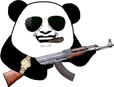 熊猫头 斗图 搞笑 猥琐 墨镜