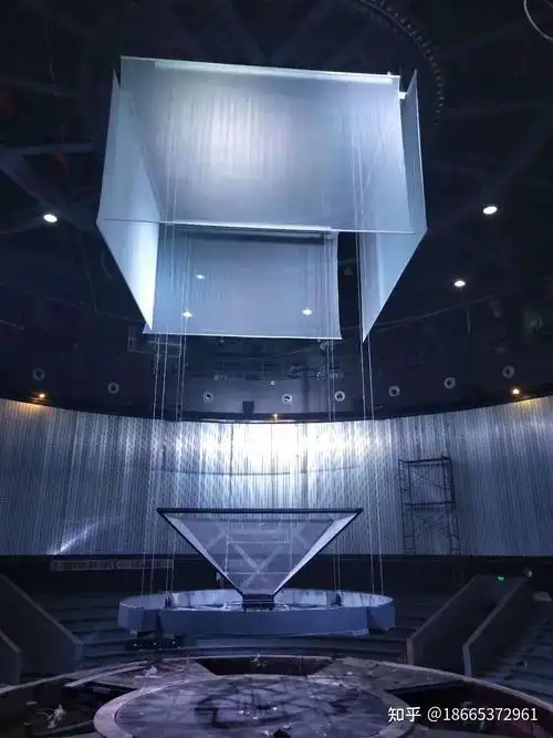 全息投影纱幕升降式大型舞台电动裸眼3d