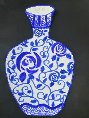 "青花瓷韵"——新城区实验学校四年级美术课堂作业