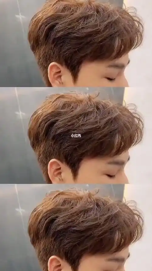 男生超帅超好看发型气垫纹理烫