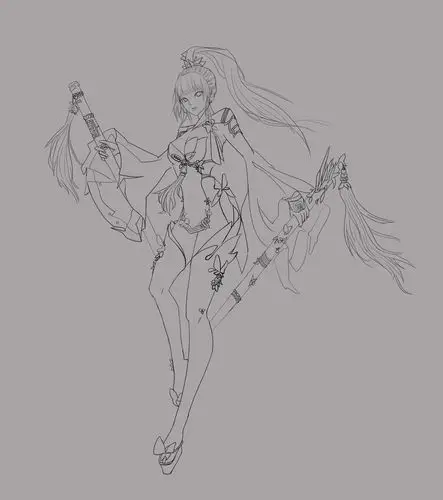 人物角色线稿(临摹)|插画|游戏原画|冰冰eve - 临摹作品 - 站酷