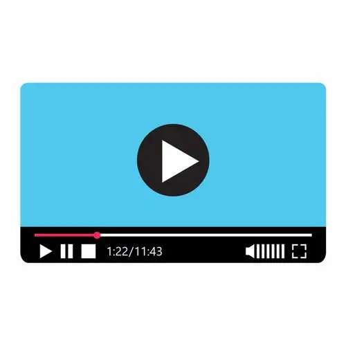 视频播放器扁平插画png图片素材567598