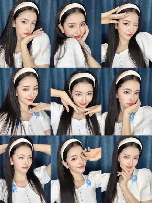 九宫格自拍来啦拍照姿势不重样70