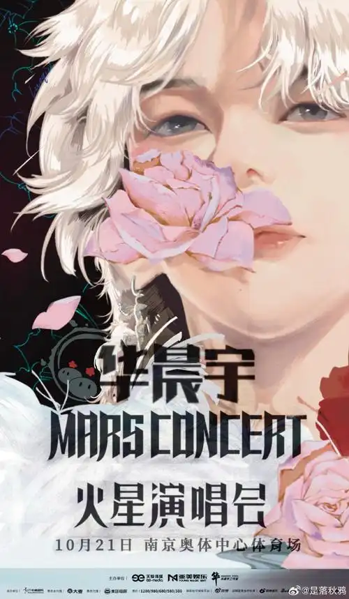 为华晨宇演唱会南京站手绘海报##一起来看演唱会