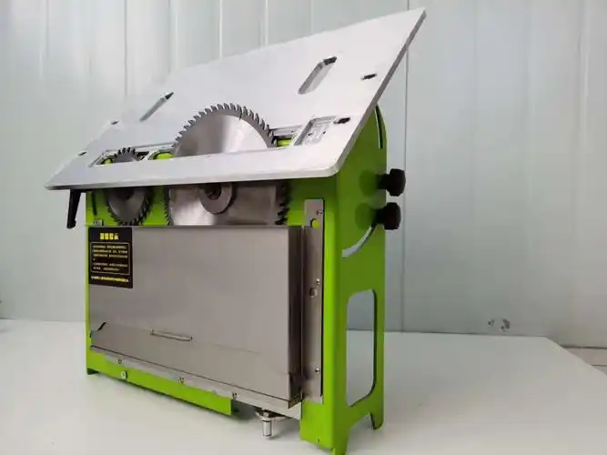 45度斜切精密裁板子母推台锯木工家装便携式折叠无尘子母推台锯