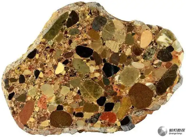 砾岩conglomerate砾岩是一种沉积岩,由从母岩上破碎下来的,颗粒直径