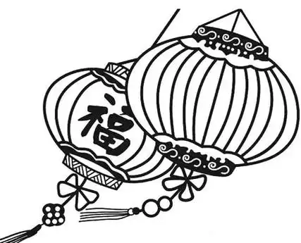 灯笼简笔画:挂灯笼,简笔画灯笼,灯笼简笔画图片