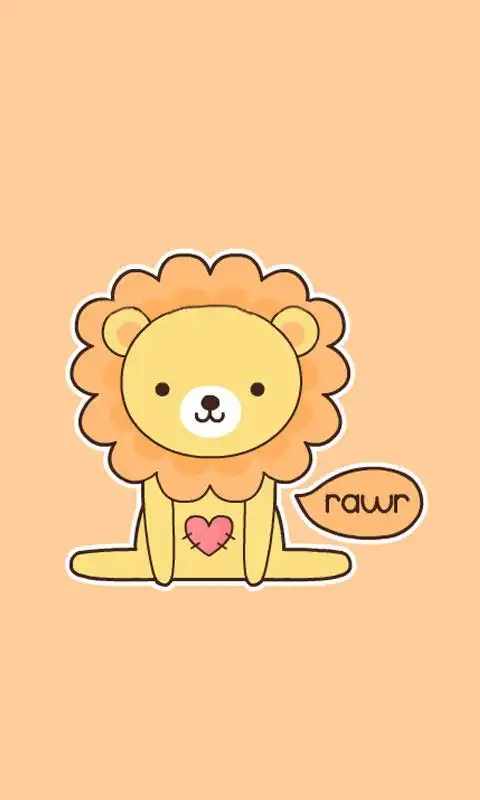 做一字马的卡通狮子480800手机壁纸集