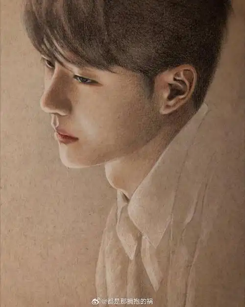 王一博追风者##魏若来很有未来##我的绘画成长史##彩铅手绘