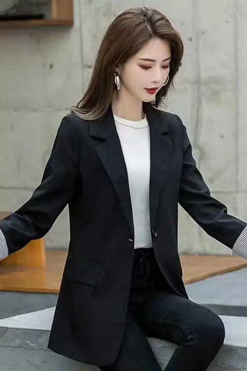 黑西装外套女_价格_品牌_图片_怎么样 蘑菇街