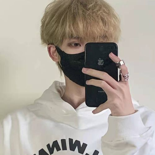 假发男生帅气短直发全头套式时尚日常齐刘海气质秋季学生碎盖头套