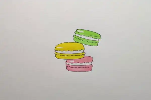 马卡龙怎么画一步一步教你画马卡龙