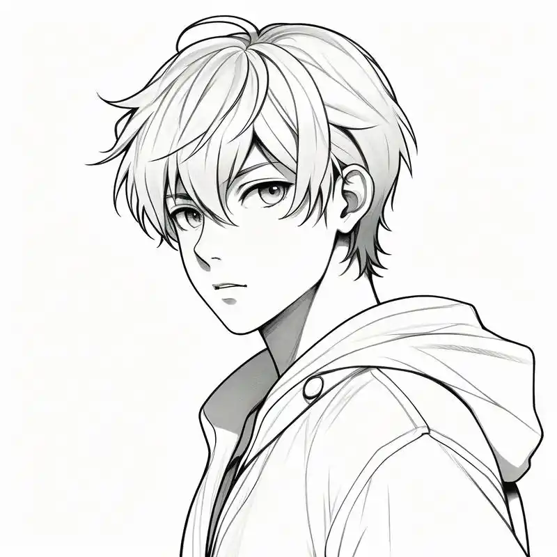 黑白素描男生头像,帅气又有型90 今天给大家带来一组黑白素描男生