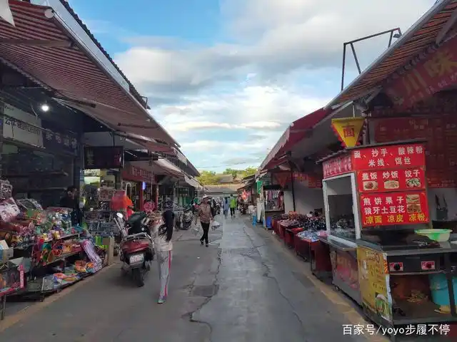 旅游也不忘逛菜市场 实拍云南丽江古城的忠义市场