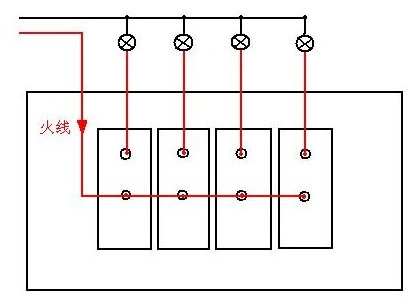 展开全部 四开5个线双联怎么接最好有图 请看四开5个线的开关接线图
