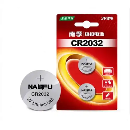 南孚nanfu纽扣电池cr2032锂电池3v1粒装计价单位卡by