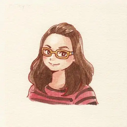 写实插画风格的各类型女生头像动漫 长发,短发,马尾辫,戴眼镜_3