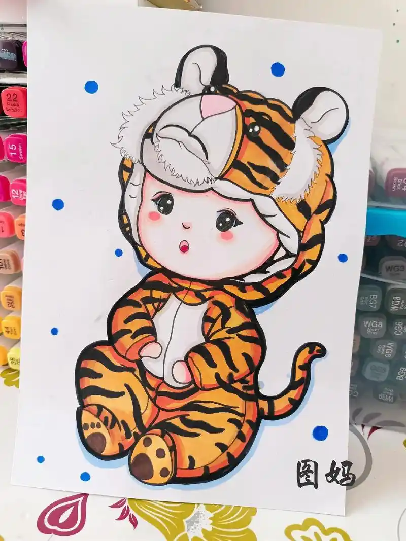 #一起学画画 #创意美术 #手绘动漫人物 #绘画过程 #动漫 - 抖音