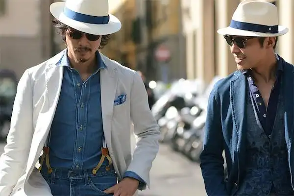 穿西装配什么帽子