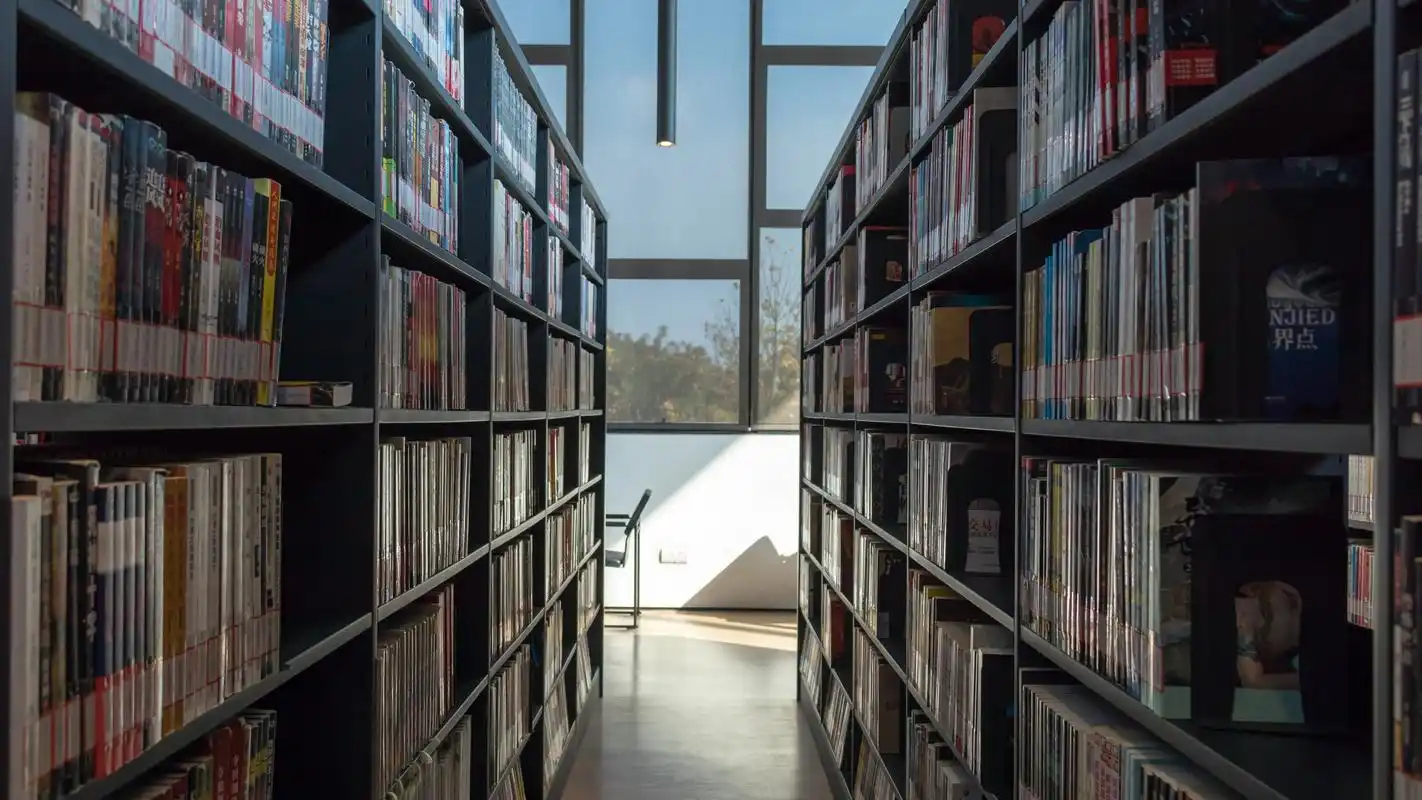 图书馆的书架,高清图片,电脑桌面-壁纸族