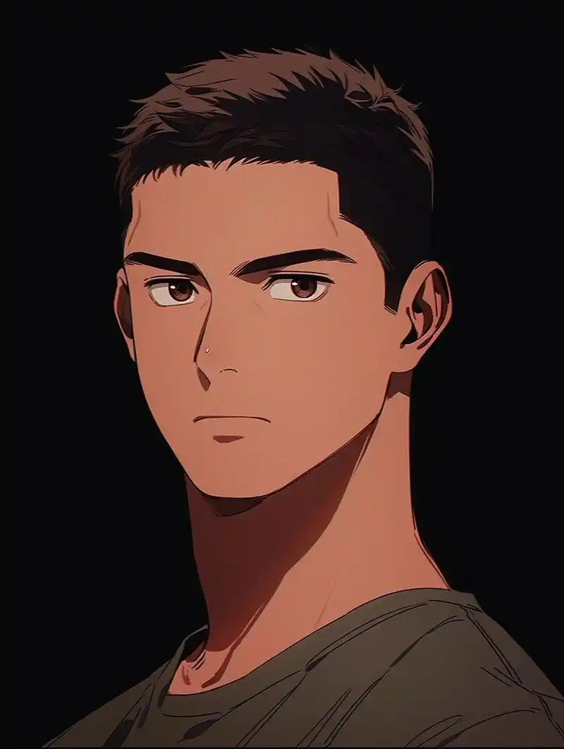 高质量复古寸头男头2 英雄本色