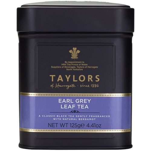 taylors of harrogate泰勒茶 earl grey伯爵红茶125g铁罐装 原装进口