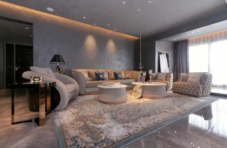 意大利黑金设计风格,融合古典的华丽与现代的简约,晕染出轻奢与艺术的