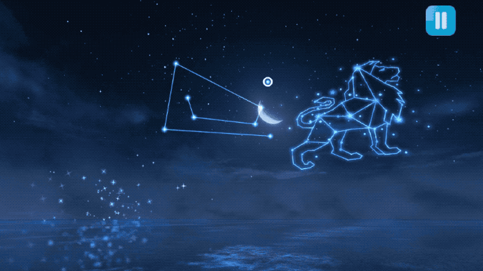 这个美丽的星空游戏把十二星座变活了