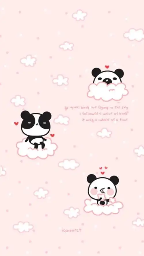 卡通熊猫聊天背景图片大全可爱卡通背景大图素材