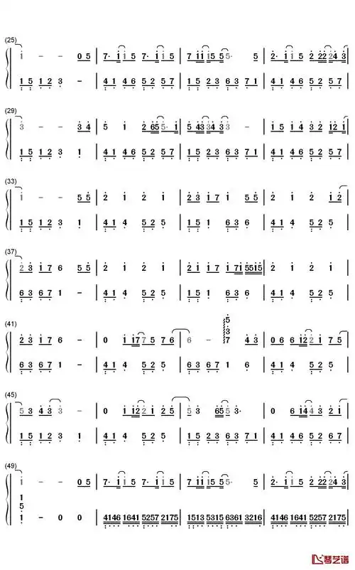 心跳的证明简谱-刘人语-电影《一吻定情》主题曲2