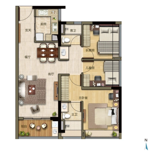 户型|平层|小三房|两房_网易订阅