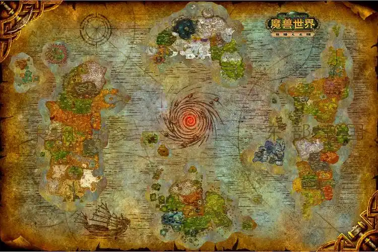 【战士魔兽周边】魔兽世界怀旧服油画地图纯棉油画布67891120级