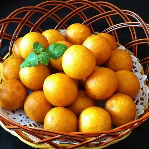 淡了717做的妈妈教炸的红薯丸子