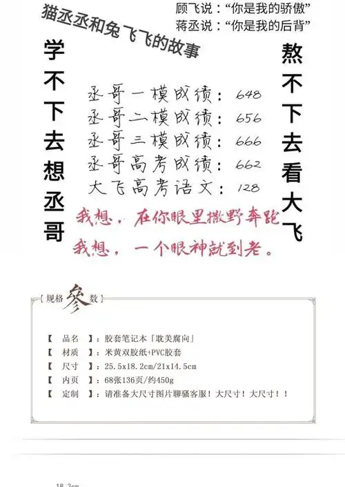 撒野周边笔记本 耽美腐向小说动漫蒋丞顾飞胶套日记本定制 学生开学