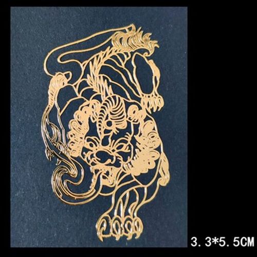 科茵格中国风图案龙虎凤麒麟貔貅锦鲤双鱼狼鹰蝴蝶兽电脑手机金属贴纸