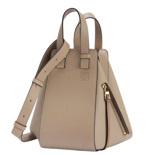 【包税】loewe/罗意威  hammock新款 经典沙色小牛皮小号单肩手提包