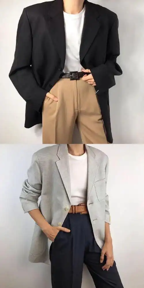 实际上西装外套一直是秋冬搭配中的长青单品,以下选了外国穿搭博主的9