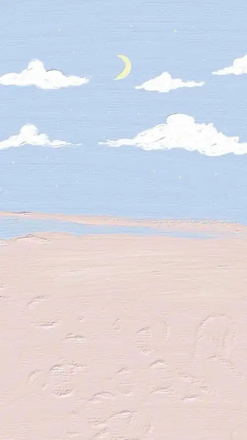 油画壁纸 - 插画 素材 ins 韩系 可爱 简约 手绘 动漫 锁屏 屏保 卡通