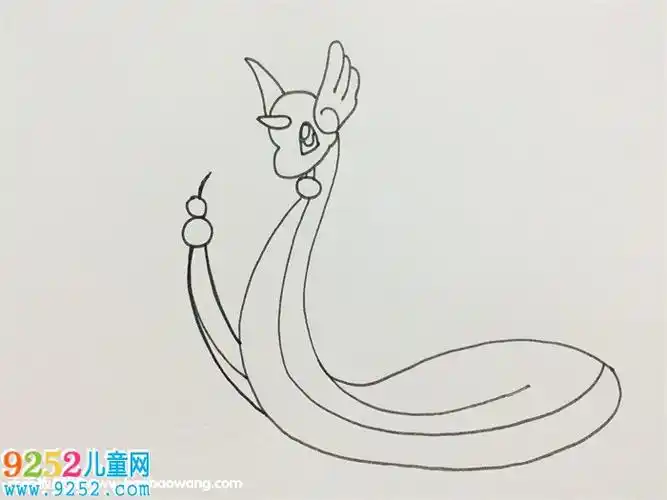 哈克龙怎么画精灵宝可梦简笔画