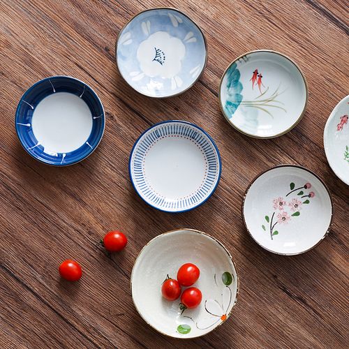原价8券后价8 西田木雨 日式家用陶瓷小碟子珍味碟调料碟小菜碟酱油碟